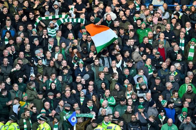 A general view of Celtic fans. The Hoops had the highest average attendance in Scotland