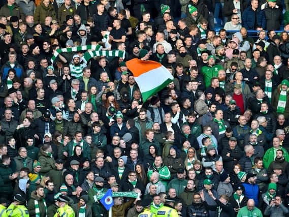 A general view of Celtic fans. The Hoops had the highest average attendance in Scotland