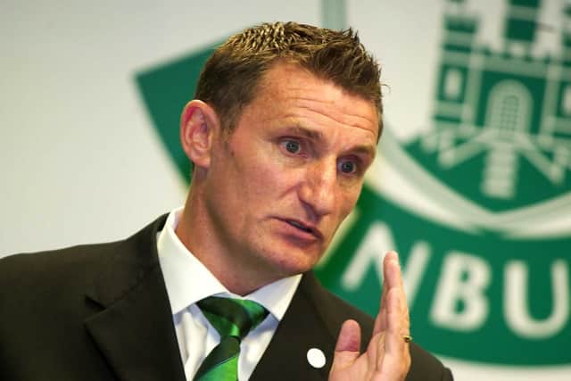 'Mogga' finished third in his first season and Hibs qualified for Europe. Won 52 games out of 108, with 16 draws and 40 losses giving him a 48.15% win rate