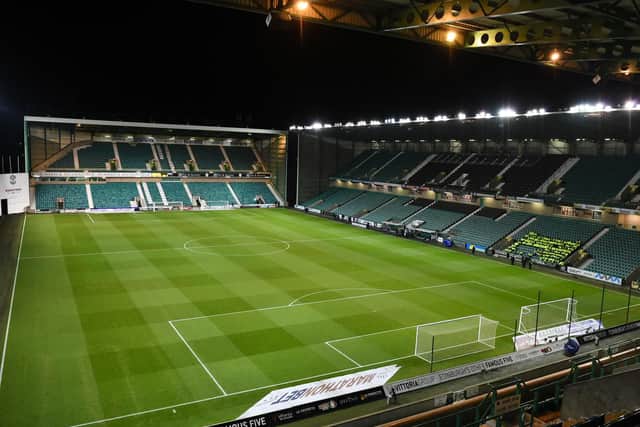 A general view of Easter Road stadium