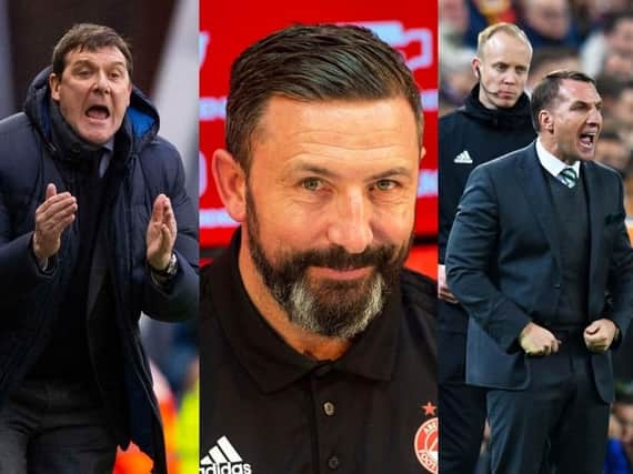 Tommy Wright, Derek McInnes and Brendan Rodgers are three of the longest reigning managers in the SPFL