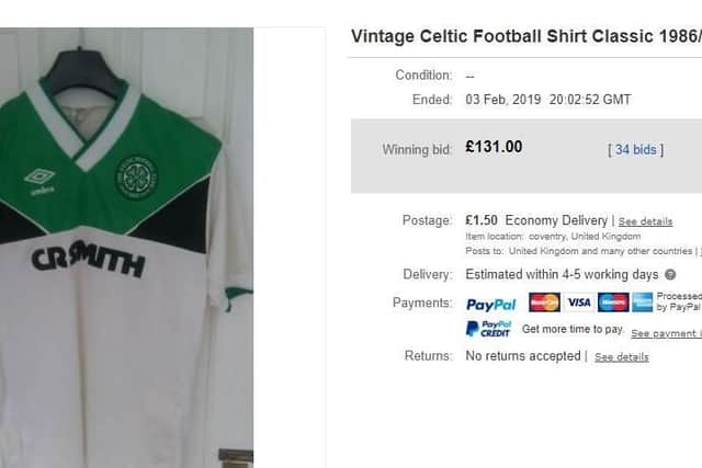 Sold for 131. Sporting the iconic CR SMITH sponsorship, this jersey is desperately hard to come by.