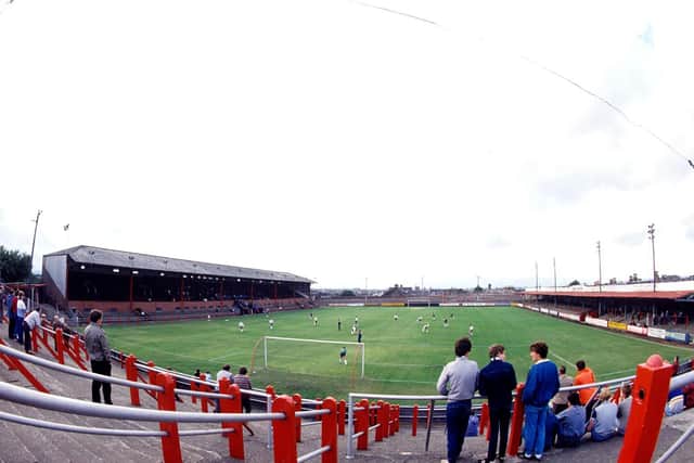 The terraced stands were one of the main reasons for Falkirk's repeated failure to win promotion to the top flight