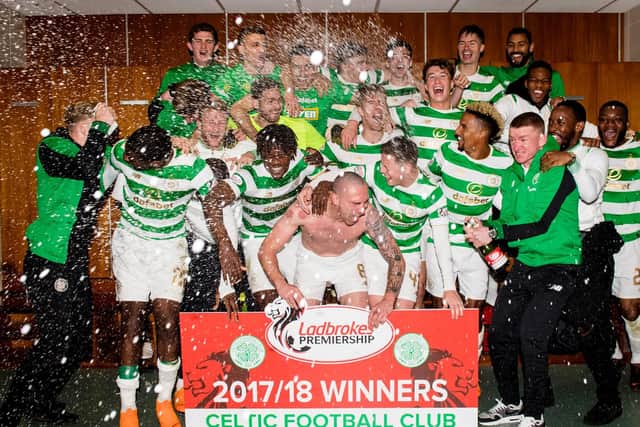 Celtic finished the 2017-2018 league campaign on 82 points