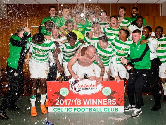 Celtic finished the 2017-2018 league campaign on 82 points
