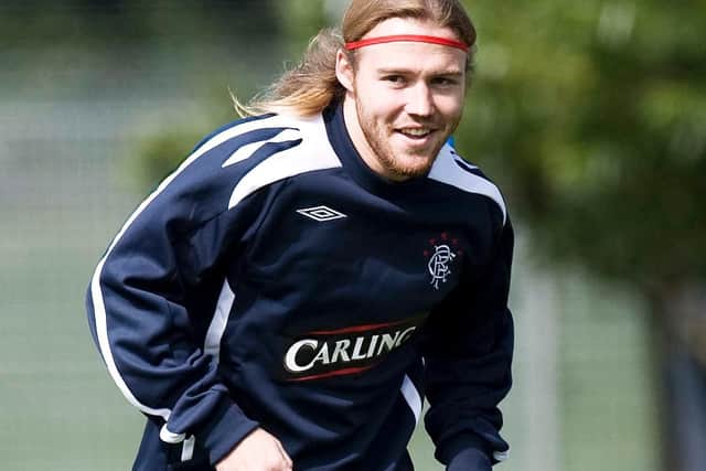 Irish-capped, US-born striker who suffered injury minutes into Rangers trial. Failed to win deal with Aberdeen and went to India before short spells with Norwegian second-tier side Nybergsund.