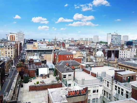 Rooftop views like this one in Glasgow are a great way to enjoy a drink on a sunny day (Photo: Shutterstock)