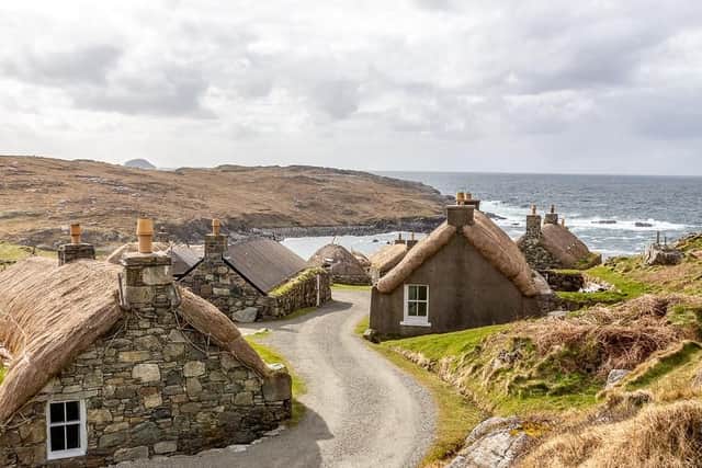 The restored blackhouse village on the west side of the Isle of Lewis has holiday accommodation and a chance to see what life was like for crofters.
