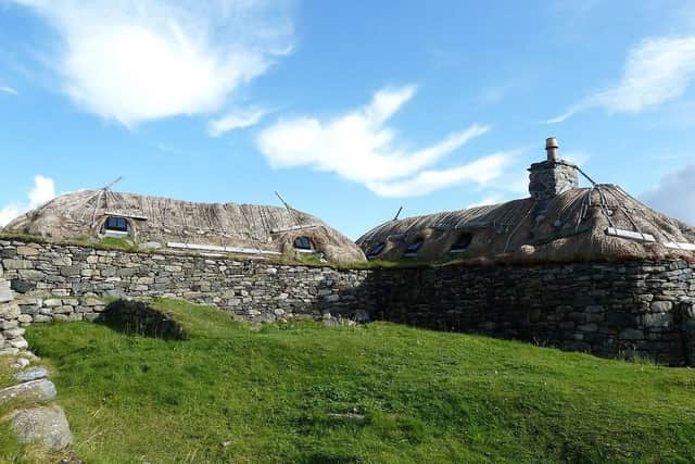 Gearrannan Blackhouse Village was occupied by crofting families as recently as 1974 - the last traditional houses to be inhabited in the Western Isles. In 1989 The Gearrannan Trust was established to restore some houses