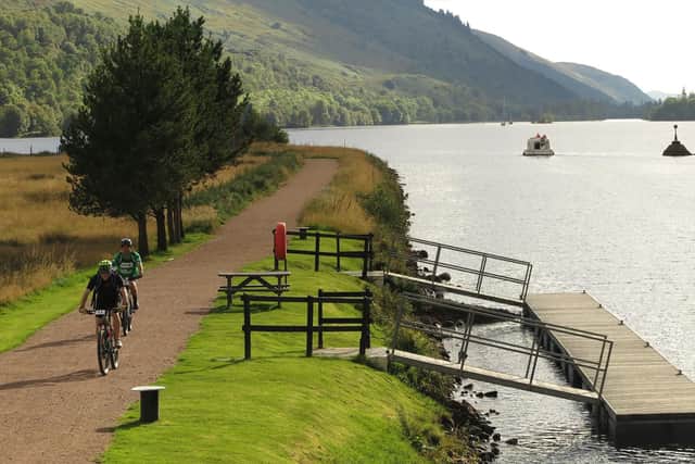 The Great Glen Way runs 73 miles (117km) from Fort William to Inverness. It can be walked or cycled in either direction, however, starting from Fort William you have the prevailing wind and the sun behind you.