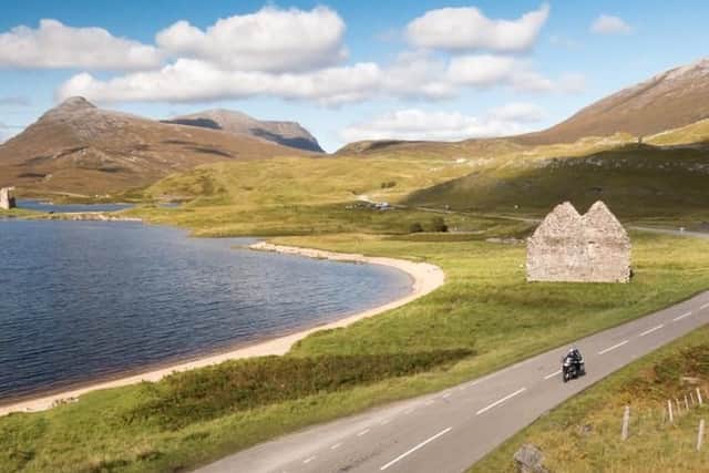 On Loch Assynt are the ruins of these historic buildings next to the A837. (Picture: Shutterstock)