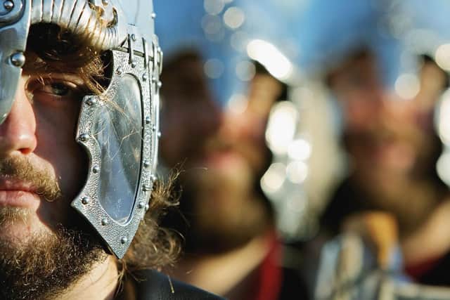 More than a thousand years after the first Viking longships landed on British shores, a study has shown the blood of the Norse warriors still flows through the veins of swathes of the population.