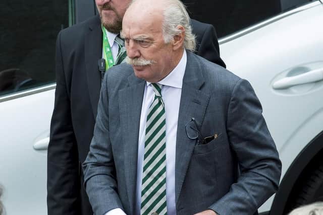 Celtic's largest individual shareholder, Dermot Desmond.