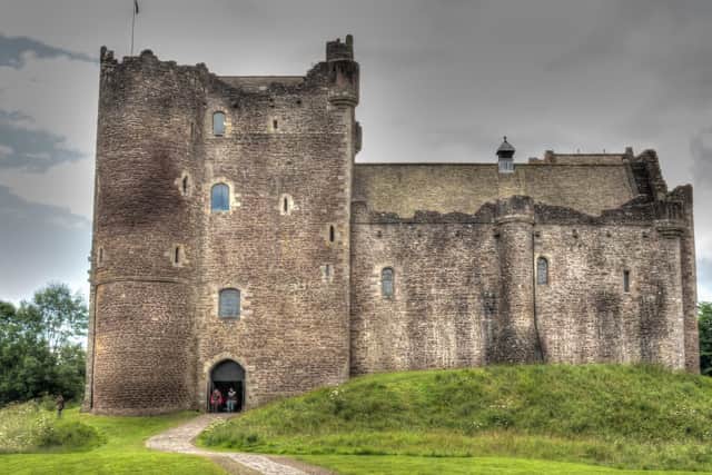 From Stirling, head north west to Doune which sits at the edge of Loch Lomond National Park. Here, Doune Castle (pictured) is worth a look. The pile was used as Castle Leoch in the hit show Outlander.