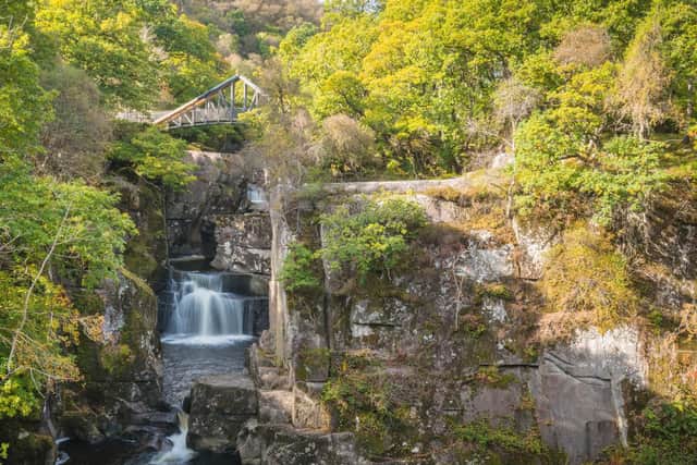 Head to Callander and take in the stunning Bracklinn Falls along the way.