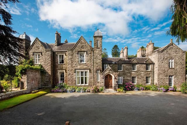 Hensol House boasts lavish views of Loch Ken, stunning architecture and an estate which expands to 632 acres. The grounds also come with residential properties including five cottages. Price on application.