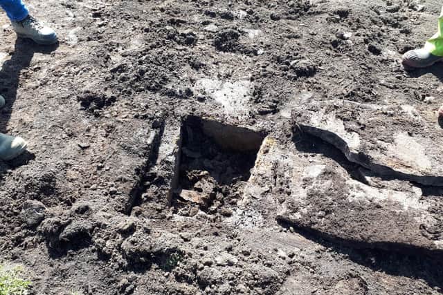 The 3,500-year-old burial cist was found as archaeological explorations get underway as part of the substation plan. PIC: ORCA Archaeology