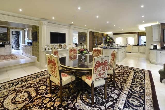 The dining area in the kitchen is ideal for family dinners.
