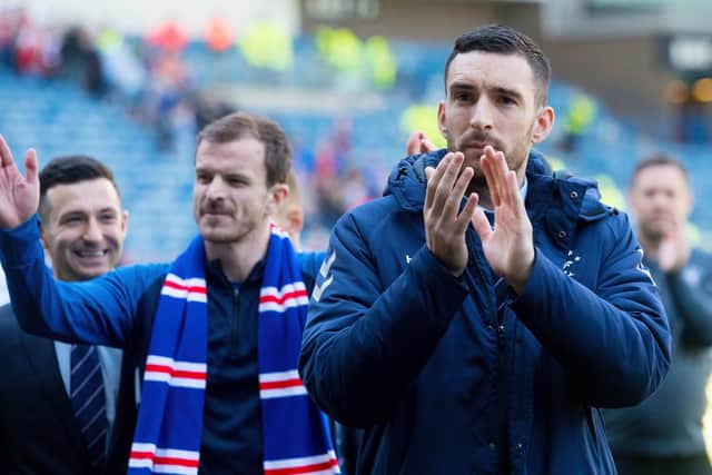 The left-back looks like he will leave Rangers this season. A banner was unfurled paying tribute to 'our captain' which read: "Once a bear, always a bear".