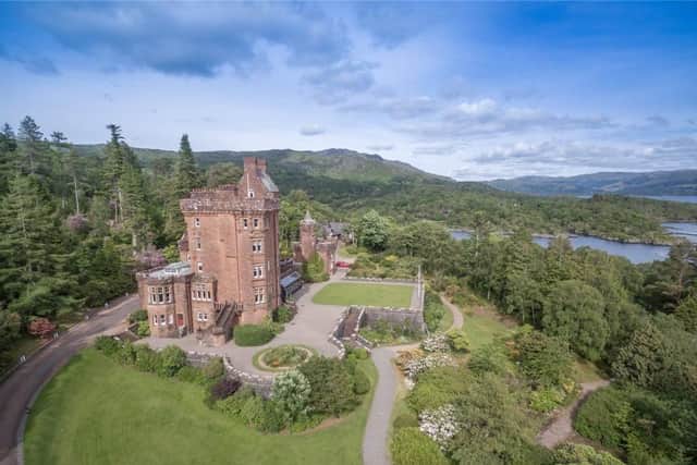 Looking like something straight out of a period drama, the castle overlooks Loch Sunart. The panoramic view takes in the islands of Risga, Carna and Oronsay and the Morven Hills on the far North side of the loch.