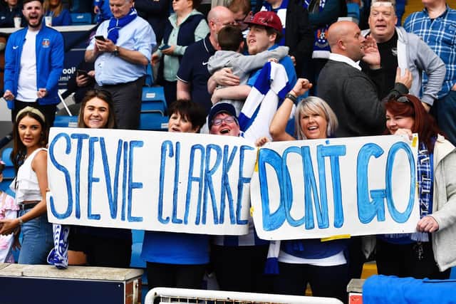 Kilmarnock fans show support for Steve Clarke