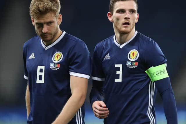 Scots Andy Robertson and Stuart Armstrong both play in the English Premier League