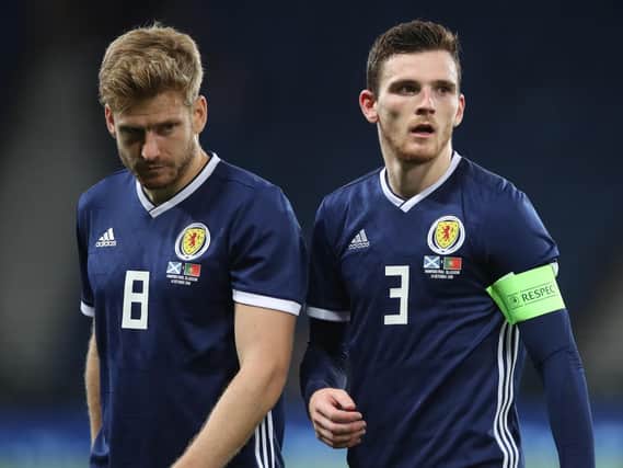 Scots Andy Robertson and Stuart Armstrong both play in the English Premier League