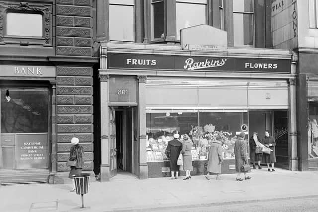 Rankins' sold fruit, veg and flowers to generations of Edinburgh folk. This institution boasted various outlets in the Capital including several in the city centre.