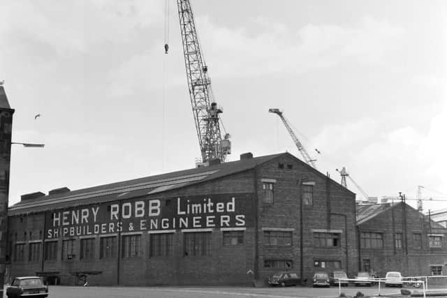 Founded in 1918, Leith's Henry Robb shipyard employed thousands in the shipbuilding industry. The yard closed in 1984 with the Ocean Terminal shopping centre now occupying much of its footprint.