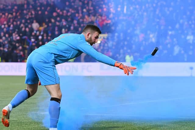 Instances of flares being used by Rangers fans also increased from season 2017/18, rising one from 10 to 11.