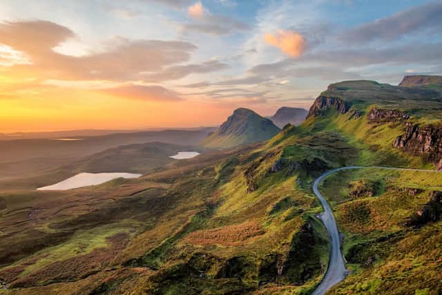 This landslip on the eastern face of Meall na Suiramach, backdropped by Staffin Bay, is simply breathtaking.