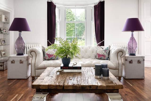 The property has been renovated and now has features from designers such as Ralph Lauren.