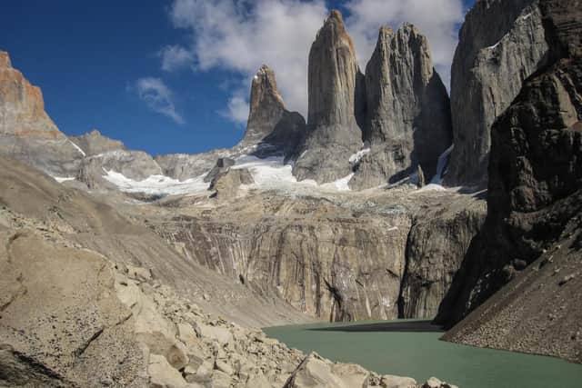 The Torres del Paine National Park is well known for the three magnificent granite massifs shaped by glaciers, to which it owes its name.
