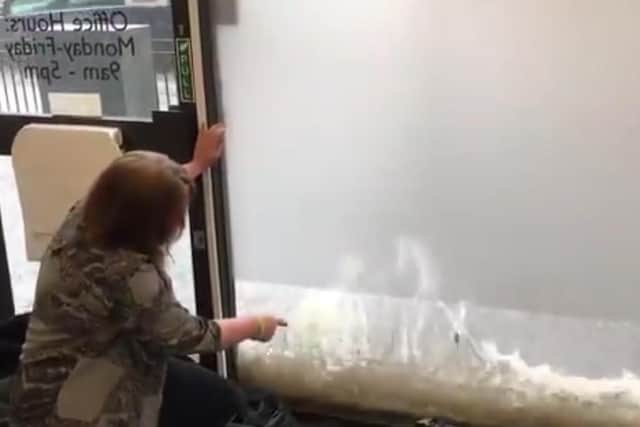 MSP Christine Jardine's office was flooded following the torrential rain.