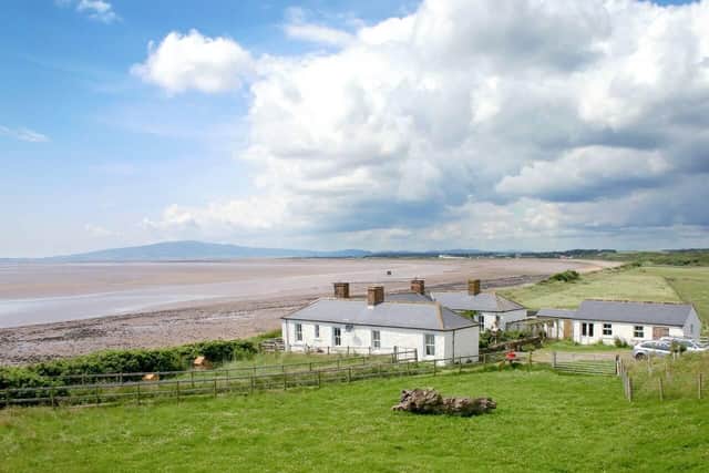 This charming cottage sleeps six, overlooks the Solway and has direct access to a private beach.