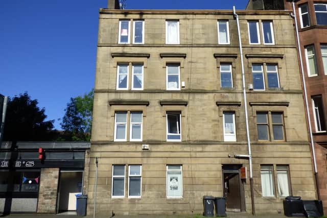 This top floor flat would make a good rental opportunity and is on the market with a guide price of GBP27,500.
