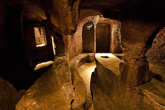 Drum Street in Gilmerton is home to the subterranean chambers of a remarkable cave thought to have been inhabited up to 300 years ago. The cave is a 40-feet long passage with a series of unusual rooms and passages.