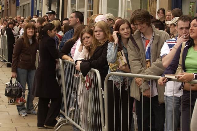 People Queue in Princes Street for a chance to meet Katie Price AKA Jordan.