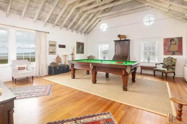 The drawing and games room share one big, open plan space making this an ideal family room.