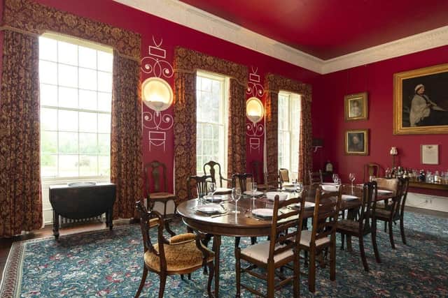 The formal dining room.