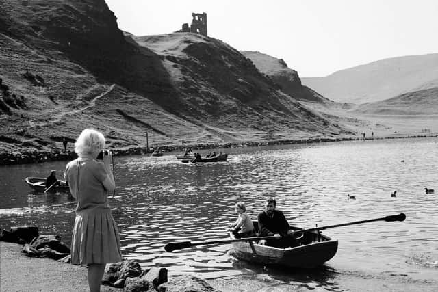 Queens Park - St Margarets Loch - Boating on Loch during the Easter holidays 1963