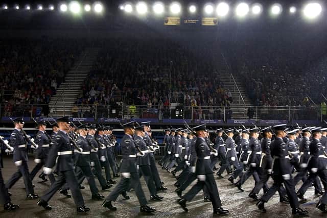 The Queen's Colour Squadron of the Royal Air Force.