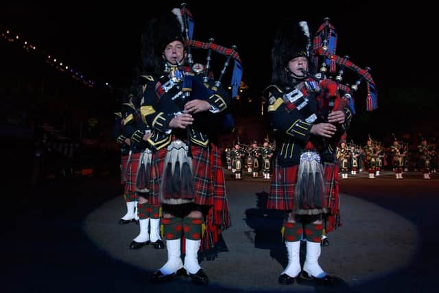 The Massed Military Bands and the Massed Pipes and Drums in 2004.