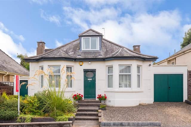 The average house price for EH14 is GBP288,795. This three bed bungalow on Craiglockhart Loan is on the market for offers over GBP415,000.