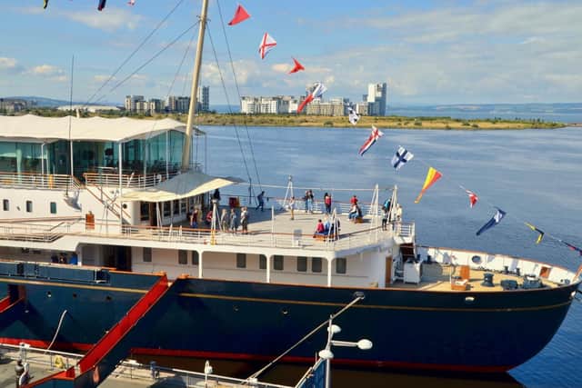 While you can visit the Royal Yacht, it won't be moving any time soon.