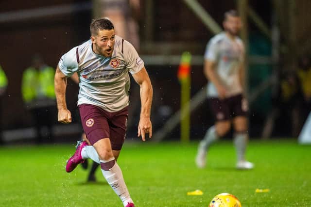 The Northern Irishman laid a marker down as he looks to become Hearts' starting striker. Not only did he score from the spot but he linked play and was a constant nuisance with his hard work.