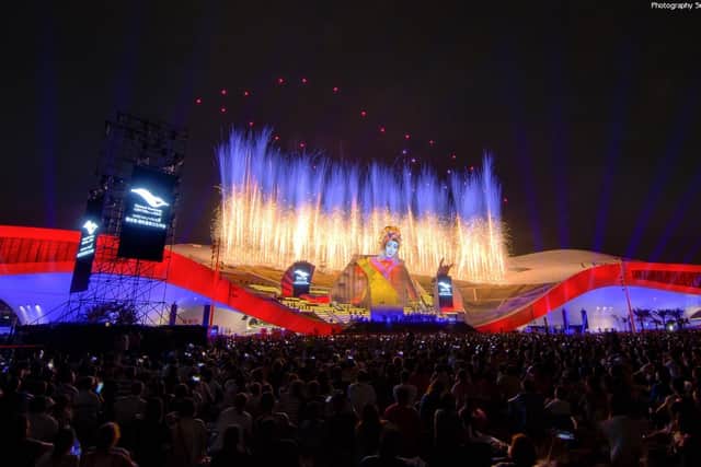 Opened in October 2018, this former Japanese military base is now home to the largest performing-arts center in the world under a single roof.