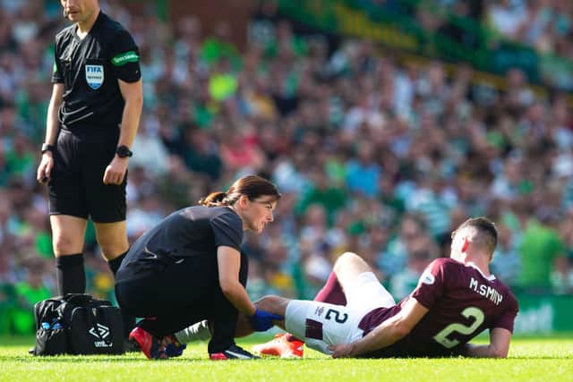 Forced off by injury midway through the first half with the match still goalless.
