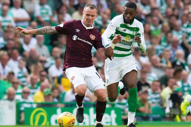 Considering the heat and demands of the fixture, the 35-year-old did well to last 90 mins in his first match in almost four months. Helped Hearts keep their shape in first half.