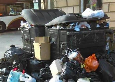As the number of people in the city decreases, so does the rubbish and the sight of overflowing bins should be a thing of the past.